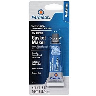 Герметик автомобільний формувач прокладок 14г чорний Water Pump & Thermostat RTV Silicone Permatex