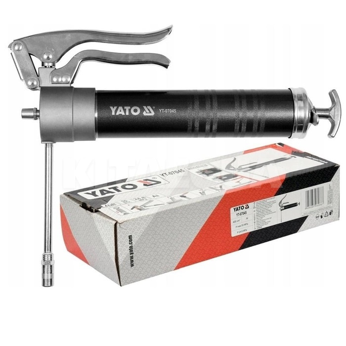 Шприц для змащення 0.4л з твердим наконечником та швидким упорскування YATO (YT-07045) - 3