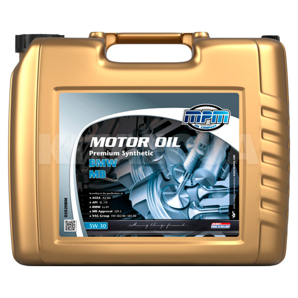 Масло моторне синтетичне 20л 5W-30 BMW/MB MPM (MPM_05020BM)