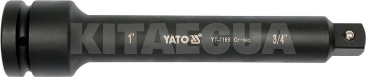 Подовжувач для торцевих головок ударний 3/4" 250 мм YATO (YT-1169)