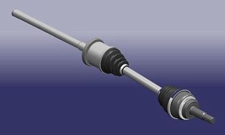 Привідний вал лівий (піввісь) 