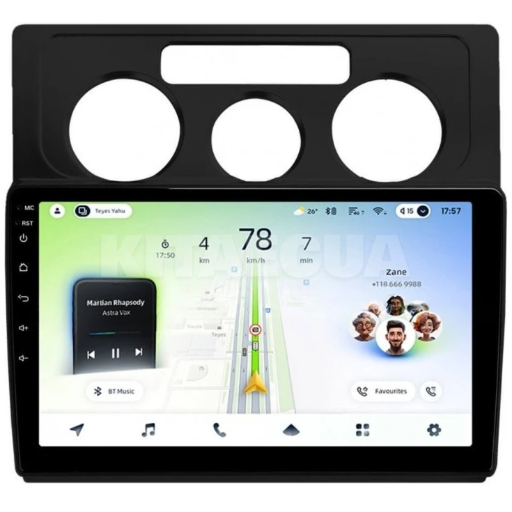 Штатная магнитола CC4L 6+64 Gb 10" Volkswagen Caddy 2K 3 III 2004 - 2010 Teyes (71482)