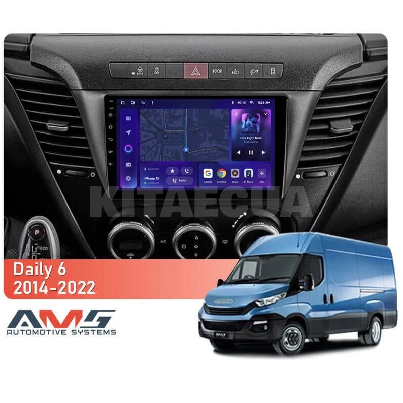 Штатна магнітола MOSS M3 4+32 ГБ 9" Iveco Daily 6 2014-2022 AMS (50034) - 2