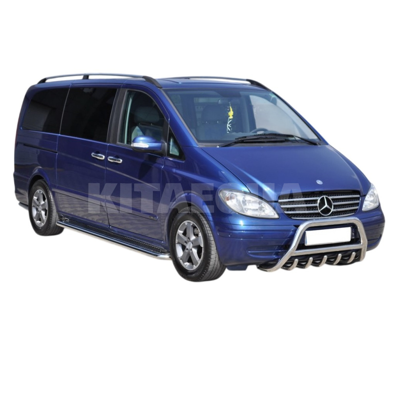 Кенгурятник WT004 Mercedes Viano 2004-2014 50мм нержавеющая сталь CAN (dug767684-50) - 5