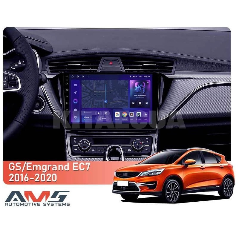 Штатна магнітола MOSS M3 4+32 ГБ 9" Geely GS 2016-2020 (F1) AMS (49923) - 2