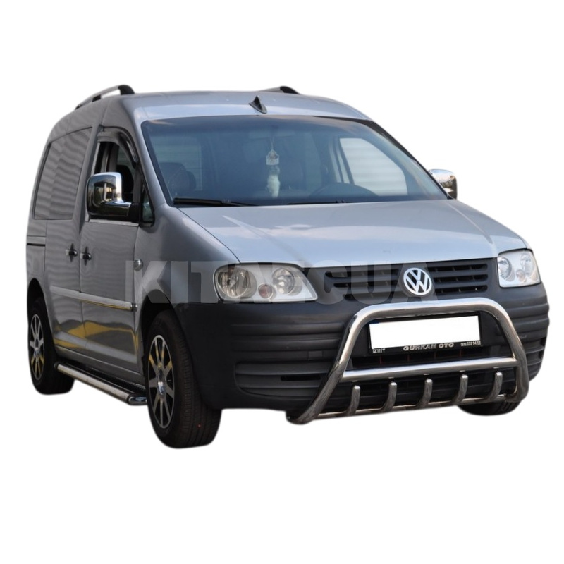 Кенгурятник WT003 Volkswagen Caddy 2004-2010 50мм нержавеющая сталь CAN (dug158222) - 5