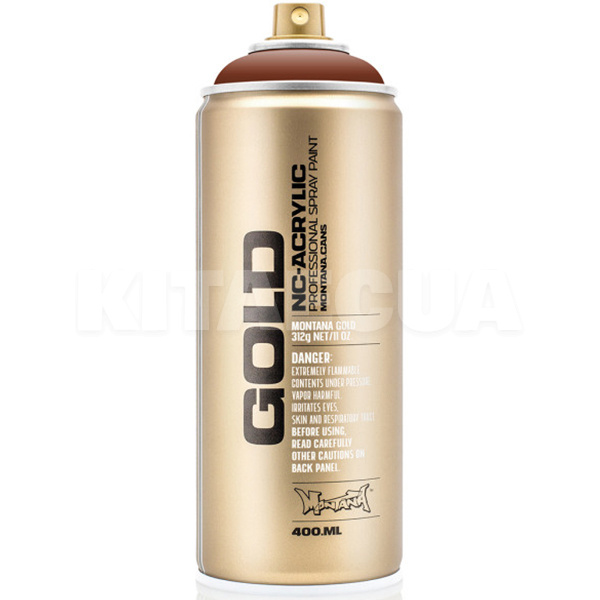 Фарба декоративна акрилова 400мл 8100 оранжево-коричнева напівматова Gold MONTANA (285462-MONTANA)