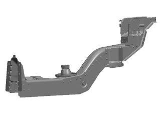 Лонжерон кузова задний левый ОРИГИНАЛ