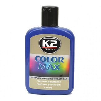 Полироль для кузова с воском 200мл COLOR MAX синий K2 - Kitaec.ua Полироль для кузова с воском 200мл COLOR MAX синий K2