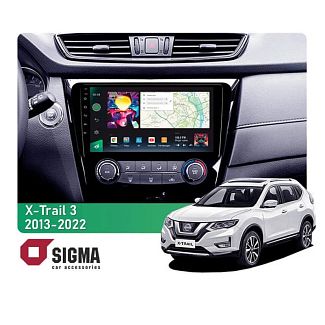 Штатна магнітола PRO 10464 4+64 Gb 10 Nissan X-Trail 3 T32 2013-2022 Ручне керування кондиціонером SIGMA4car