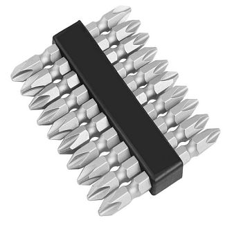 Биты двухсторонние S2 крестовые РН 2х65 мм, 10шт TOLSEN