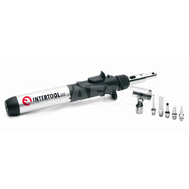 Паяльник газовый 210-1300С 17мл набор 6 предметов Intertool (GB-0006) - 4