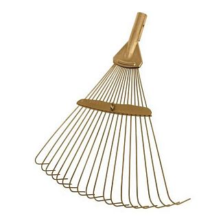 Граблі віялові круглий прут 300-500 мм 18 лозин Intertool