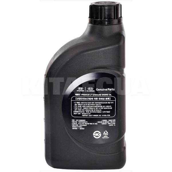 Масло моторное синтетическое 1л 5W-20 Gasoline Engine Oil Premium LF MOBIS (510000151) - 2