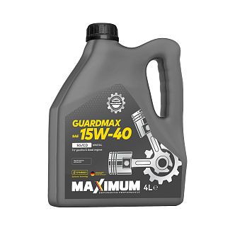 Масло моторне мінеральне 4л 15W-40 GUARDMAX SG/CD MAXIMUM