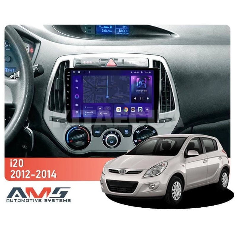 Штатна магнітола MOSS M3 4+32 ГБ 9" Hyundai i20 2 2012-2014 AMS (49989) - 2