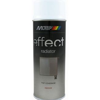 Краска белая 400мл глянцевая для бытовых радиаторов Deco Effect MOTIP