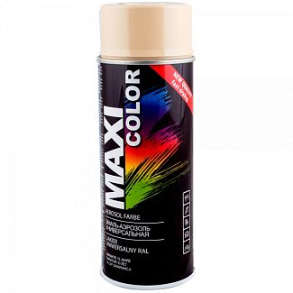 Краска-эмаль бежевая 400мл универсальная декоративная MAXI COLOR