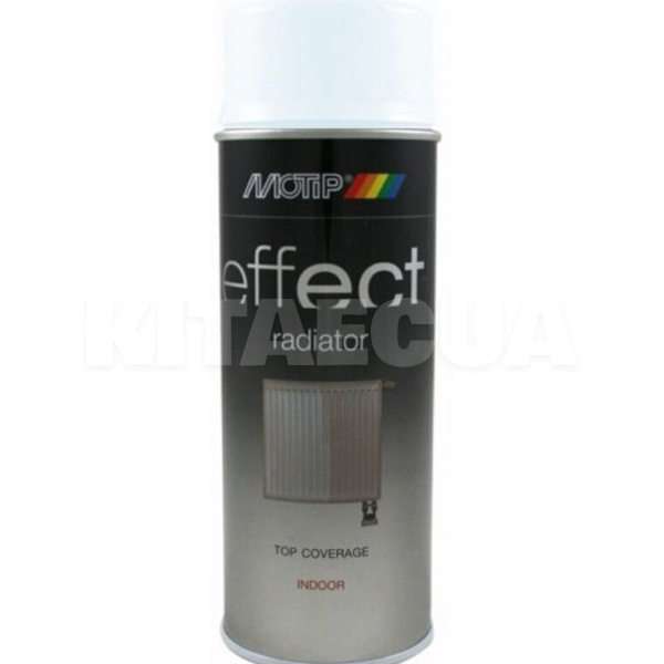 Краска белая 400мл глянцевая для бытовых радиаторов Deco Effect MOTIP (302701-Motip)