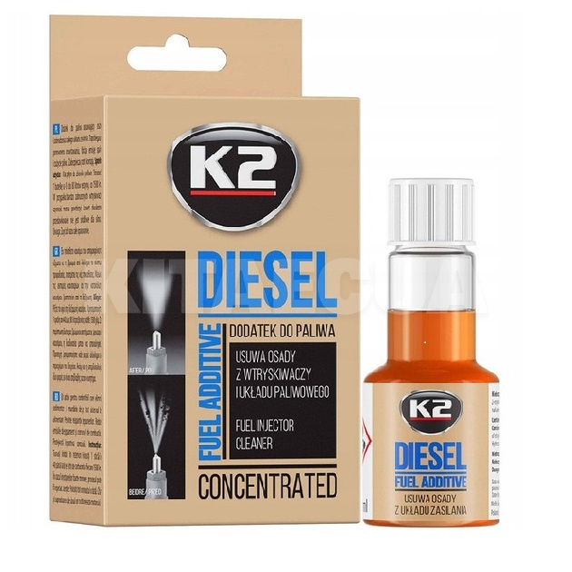 Очисник дизельних форсунок двигунів 50мл Diesel K2 (ET3122)