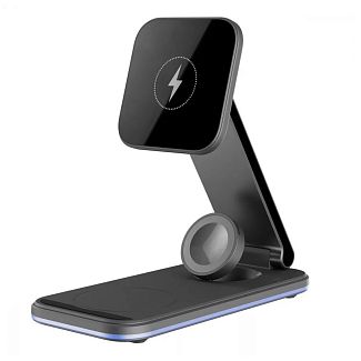 Бездротовий зарядний пристрій 3in1 Type-C Energy Fold black PROOVE