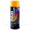 Краска-эмаль дынно-желтая 400мл универсальная декоративная MAXI COLOR (MX1028)