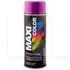 Краска-эмаль ярко-фиолетовая 400мл универсальная декоративная MAXI COLOR (MX4008)