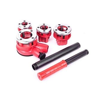 Набор плашек трубных для нарезки резьбы (1/2" 3/4" 1" 1 1/4") 4 предмета Intertool