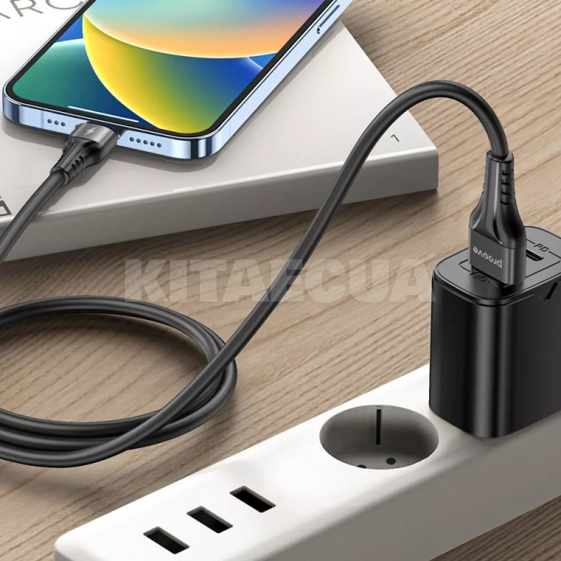 Кабель USB Micro USB 2.4A 1м Double Way Silicone черный PROOVE (505070001) - 2