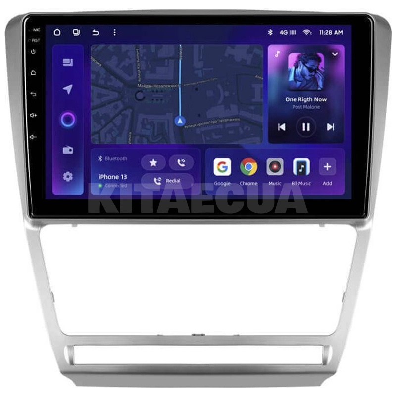 Штатна магнітола MOSS M2 4+32 Gb 10" Skoda Octavia 2 A5 2008-2013 Silver AMS (49688)