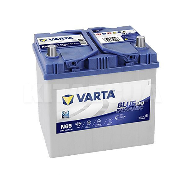 Аккумулятор автомобильный Blue Dynamic (N65) 65Ач 650А "+" справа VARTA (565 501 065)