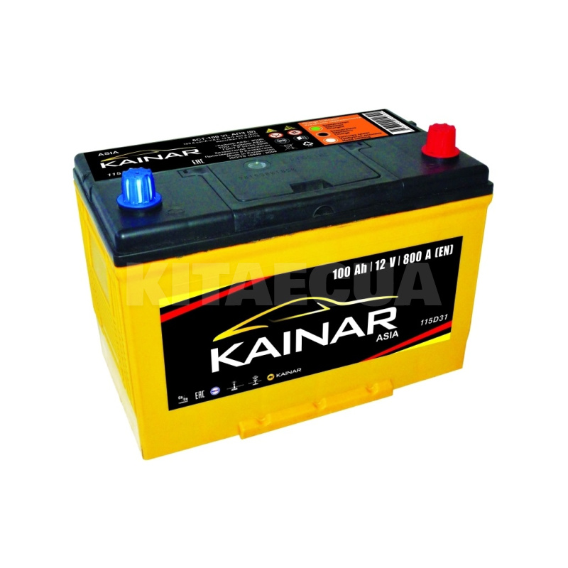 Аккумулятор автомобильный 100Ач 800А "+" справа KAINAR (600 79 04)