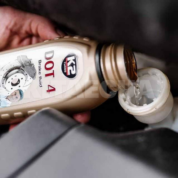 Гальмівна рідина 1л Turbo Dot 4 Brake Fluid K2 (T108) - 2
