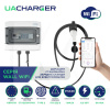 Зарядка для электромобиля 9.2 кВт 40А 1-фаза Type 2 (европейское авто) 9м WALL WiFi UACHARGER (CHC-WLWF220921-23-9)