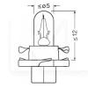 Лампа накаливания BX8.4d 2W 12V Osram (2352MFX6)