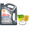 Олія синтетична 4л 5W-30 Helix Ultra ECT C3 + фільтр Mann-Filter на BMW 320i SHELL (204293-HU816x)