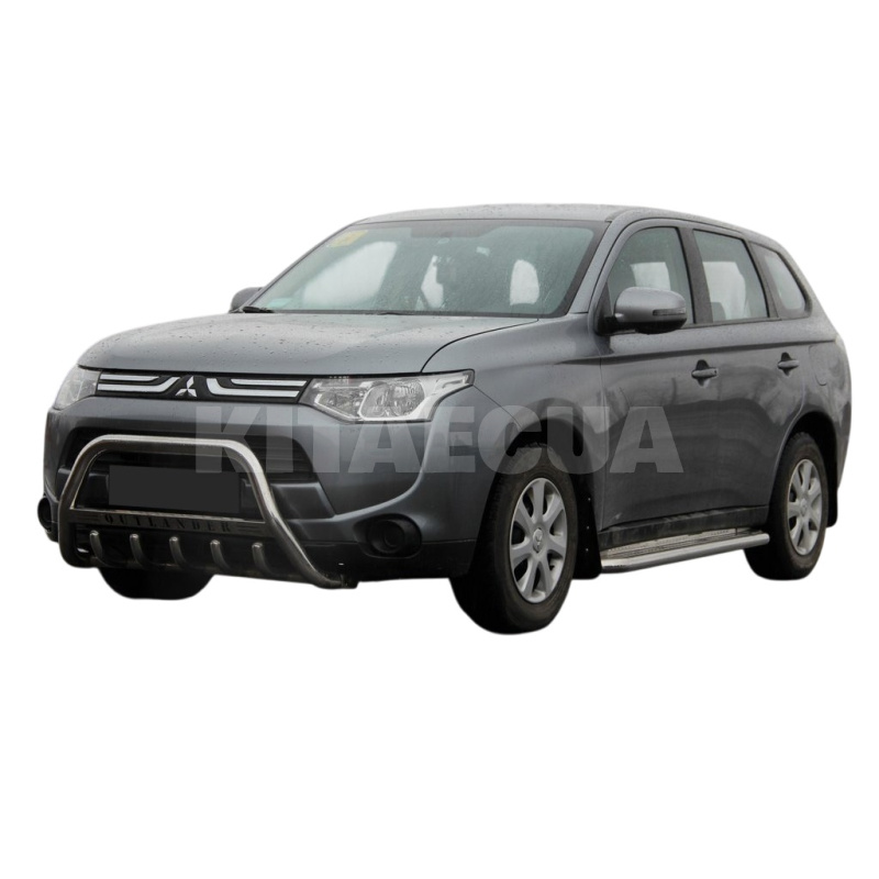 Кенгурятник WT004 Mitsubishi Outlander 2012-2021 нержавеющая сталь CAN (dd17847) - 3