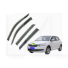 Дефлектори вікон (Вітровики) з нержавіючої сталі 3D на Skoda Fabia (2015-н.в) 4 шт. FLY (BSKFB1523-W/S)