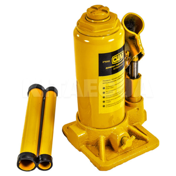 Домкрат гидравлический бутылочный 3т (180мм-350мм) СИЛА (271003)