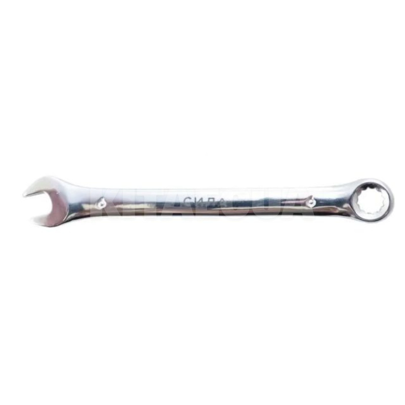 Ключ рожково-накидной 6 мм 12-гранный полированный CrV СИЛА (201056)