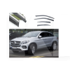 Дефлекторы окон (ветровики) из нержавеющей стали 3D на Mercedes GLE Coupe (2015-2019) 4 шт. FLY (BBZGE1523-W/S)