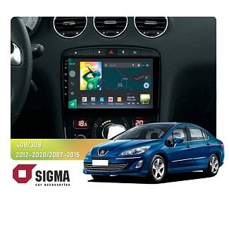 Штатная магнитола X9464 4+64 ГБ 9" Peugeot 308 2007-2015 SIGMA4car