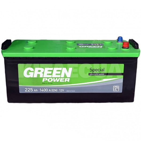 Акумулятор автомобільний 225Ач 1400А "+" зліва Green Power (22366)