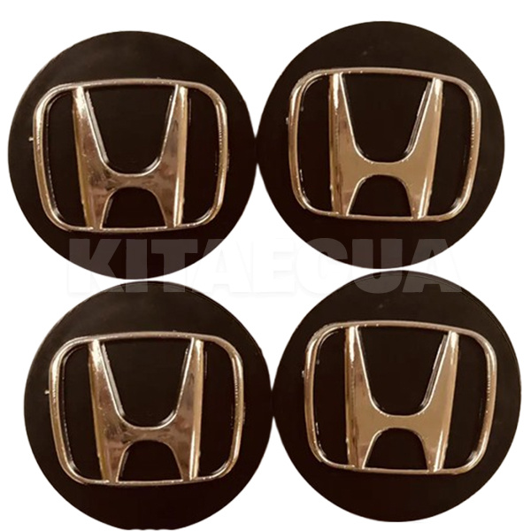 Заглушка колесного диска HONDA 60x55 черный ABS пластик 4шт. (105141)
