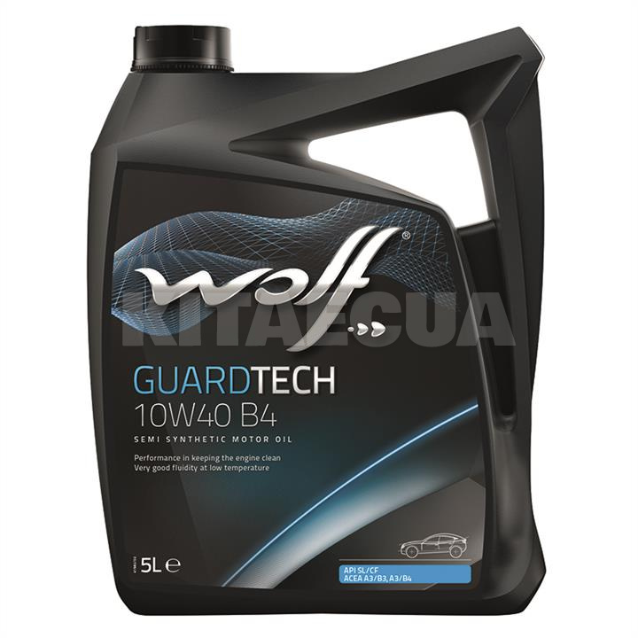 Масло моторное полусинтетическое 5л 10W-40 Guardtech B4 WOLF (8304019)