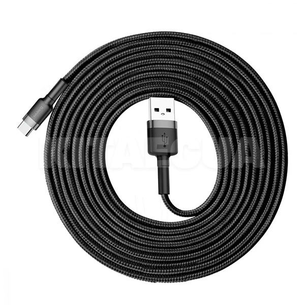 Кабель USB - Type-C 2A Cafule 3м черно/серый BASEUS (234610096) - 2