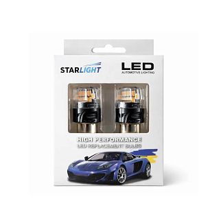 LED лампа для авто Vision P21W 8W 6000K оранжевая (компл.) StarLight