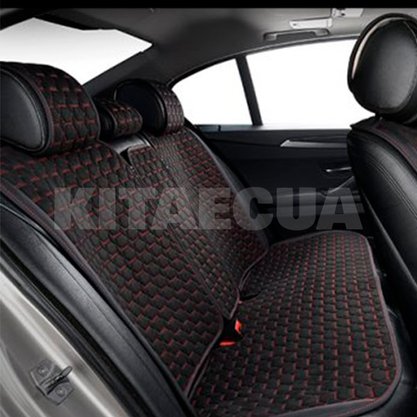 Накидки на сиденья черно-красные с подголовником Monte Carlo BELTEX (BX81110) - 9