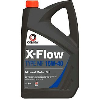 Масло моторное минеральное 5л 15W-40 X-FLOW TYPE MF COMMA