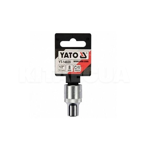 Головка торцевая SPLINE 8 мм 1/2" 38 мм блистер YATO (YT-14820) - 2